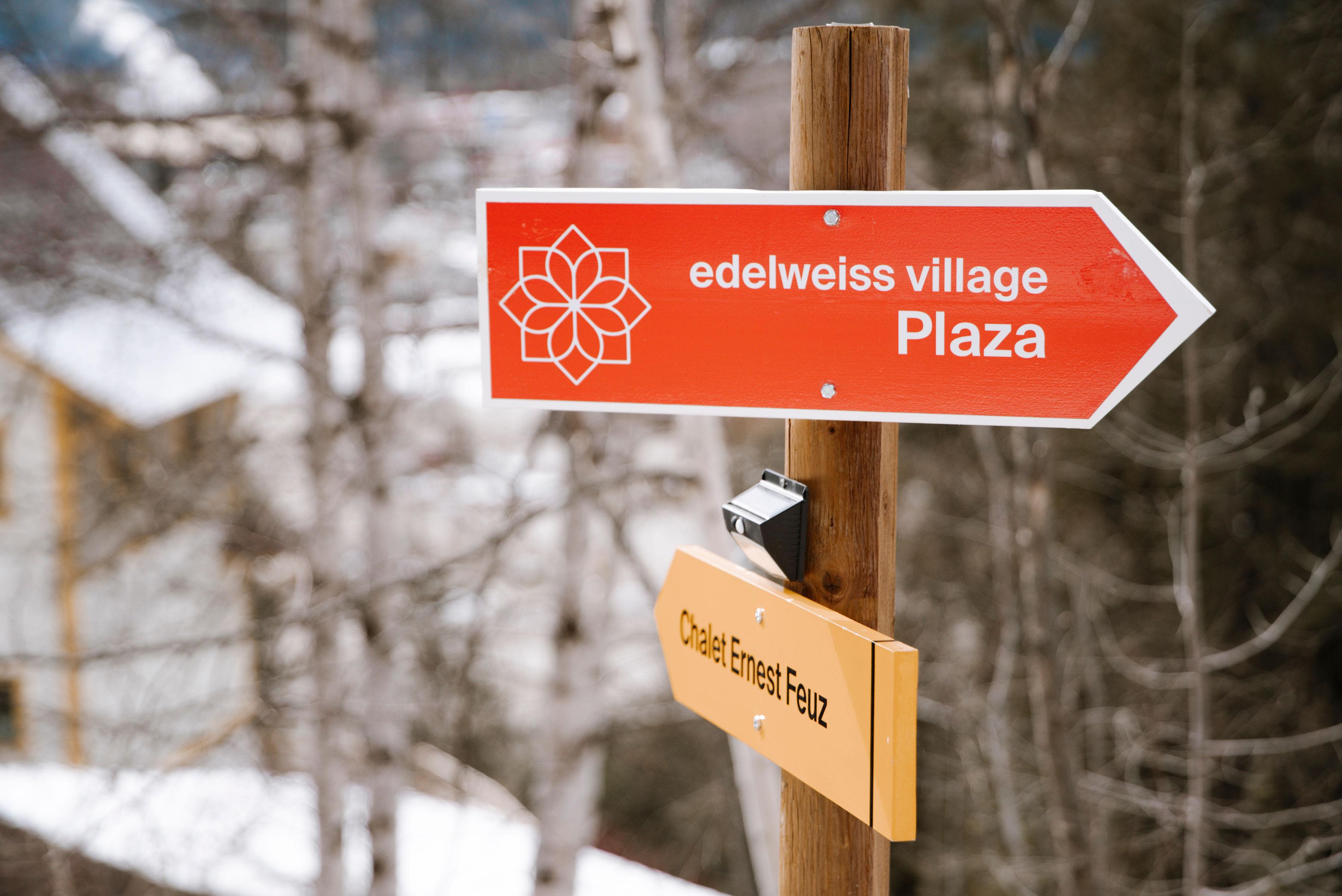 The six restored Swiss chalets of Edelweiss Village