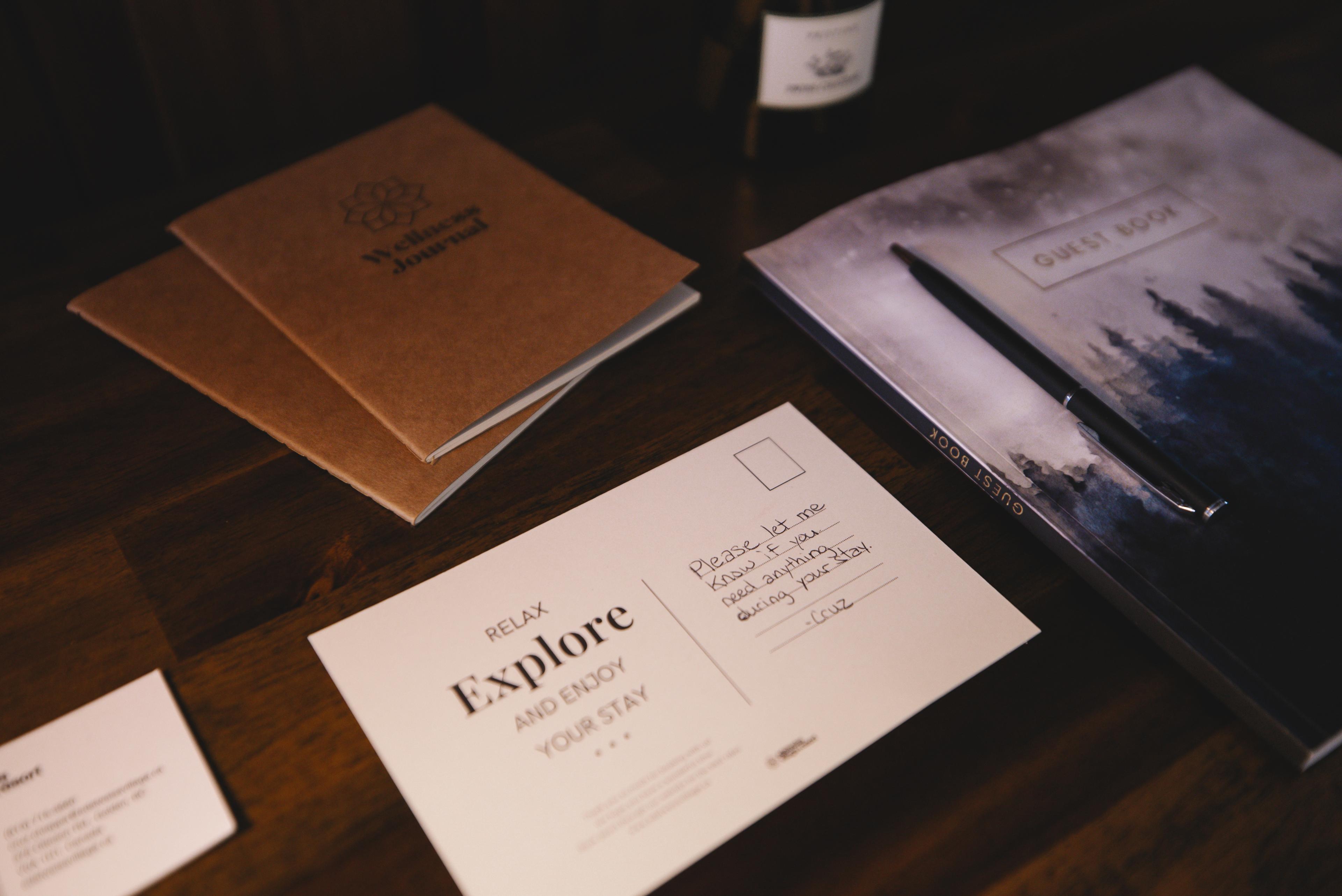 A welcome package with local recommendations