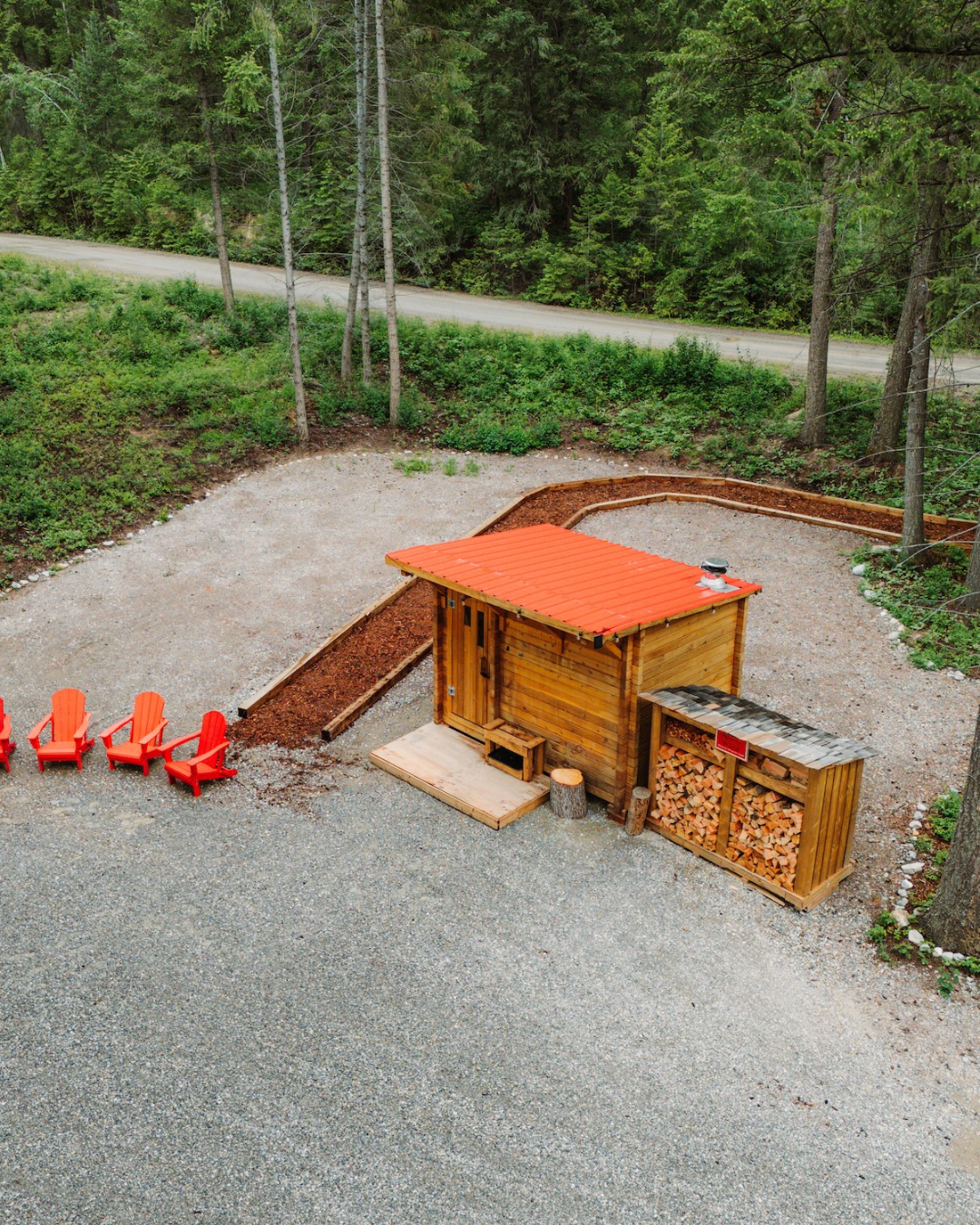Open green space for wellness retreats